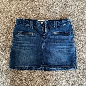 hollister jean skirt